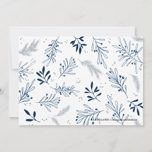 Sweet Arrival Baby Faire-part | Branches d'hiver (Dos)