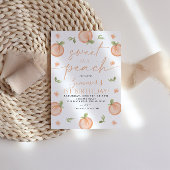 Sweet As a Peach 1er anniversaire Invitation fille