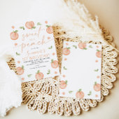 Sweet As a Peach 1er anniversaire Invitation fille