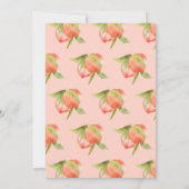 Sweet As A Peach 1st Birthday Party Invitations (Dos)