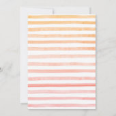 Sweet as a Peach Anniversaire Invitations (Dos)