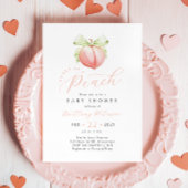 Sweet as a Peach Baby shower Invitation