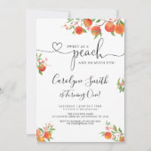 Sweet As A Peach Invitation Anniversaire (Devant)
