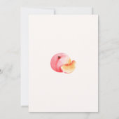 Sweet as a Peach Minimalist Baby shower Invitation (Dos)