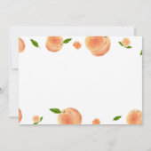 Sweet As A Peach Photo Anniversaire Invitation (Dos)