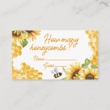 Sweet As Can Be Honeycomb Guessing Game Kaart