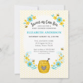 Sweet as Can Bee Baby Boy Shower Invitation (Devant)