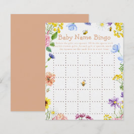 Sweet As Can Bee Baby shower Game Bingo