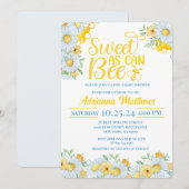 Sweet As Can Bee Baby Shower Invitation (Devant / Derrière)