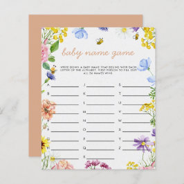 Sweet As Can Bee Baby shower spel