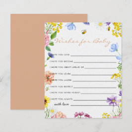 Sweet As Can Bee Baby shower spel wensen voor