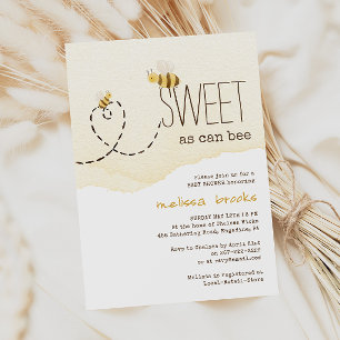 Sweet As Can Bee Bumblebee Baby shower Invitation Kaart