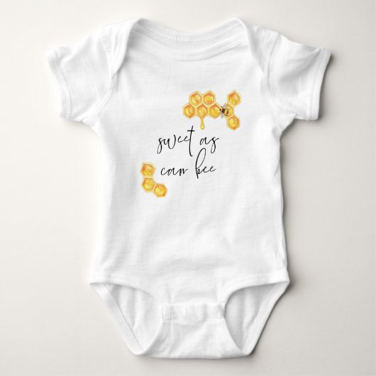 Sweet as can bee Honey Bumble Bee Bodysuit (Voorkant)