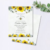 Sweet As Can Bee Zonnebloemen Baby shower Invitati