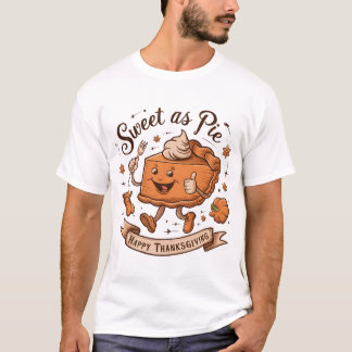 "Sweet as Pie" Tattoo-stijl Thanksgiving T-shirt
