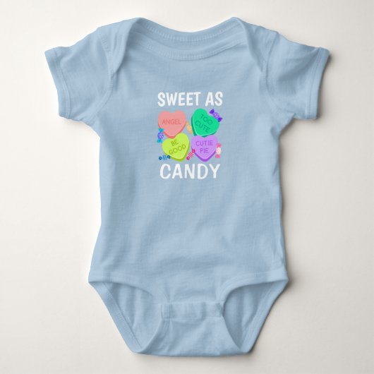 Sweet As Snoep Valentijnsdag Baby Bodysuit (Voorkant)