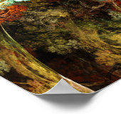 Sweet Autumn Abstracte Fractal Art Poster (Hoek)