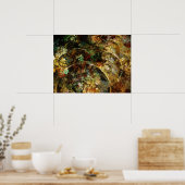 Sweet Autumn Abstracte Fractal Art Poster (Keuken)