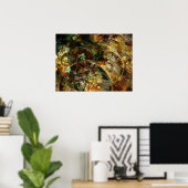 Sweet Autumn Abstracte Fractal Art Poster (Thuiskantoor)