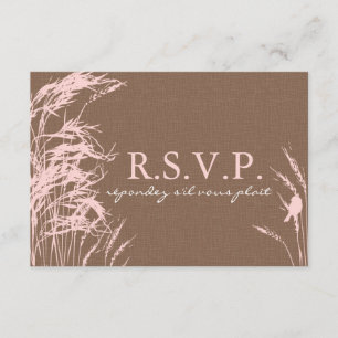 Sweet Autumn Bride RSVP-kaart A2 RSVP Kaartje