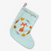 Sweet Autumn Fox Kleine Kerstsok (Voorkant (Hangend))