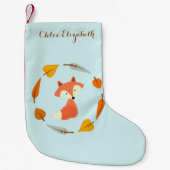 Sweet Autumn Fox Kleine Kerstsok (Voorkant)