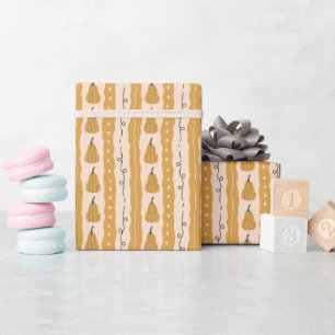 Sweet Autumn Pumpkin Pattern Wrapping Paper Roll Cadeaupapier