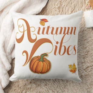Sweet Autumn Vibes Trendy Thanksgiving Kussen
