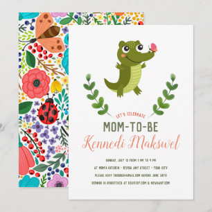 Sweet Baby Alligator Baby shower Kaart
