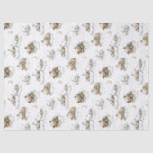 Sweet baby bears fast asleep on fluffy clouds tissuepapier (Voorkant)