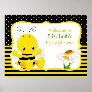Sweet Baby Bee Baby Shower Poster