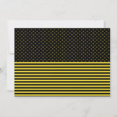 Sweet Baby Bee Boy Baby shower Invitation (Dos)