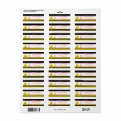 Sweet Baby Bee Meisje Retouradres Labels (Full Sheet)