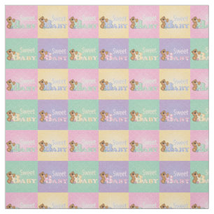 Sweet Baby Beer Squares Pastelkleuren Stof