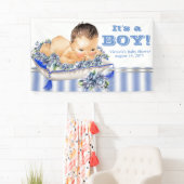 Sweet Baby Boy Baby shower Banner (Insitu)