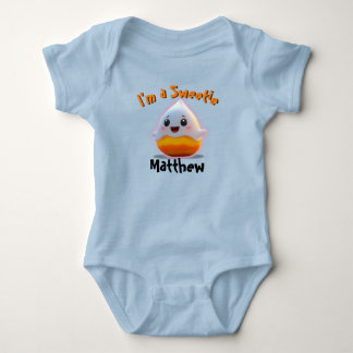 Sweet Baby Boy Candy Corn met de naam van het kind Romper