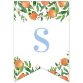 Sweet Baby Boy Citrus Powder Blauw Baby shower Vlaggetjes (Tweede vlag)