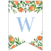 Sweet Baby Boy Citrus Powder Blauw Baby shower Vlaggetjes (Derde vlag)