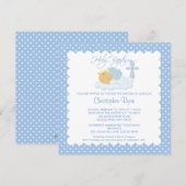 Sweet Baby Boy & Cross Heilige Baptisme Kaart (Voorkant / Achterkant)