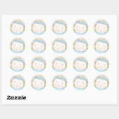 Sweet Baby Boy Envelope Seal Ronde Sticker (Vel)