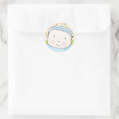 Sweet Baby Boy Envelope Seal Ronde Sticker (Tas)