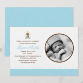 Sweet Baby Boy Foto Baptisme Kaart (Voorkant / Achterkant)