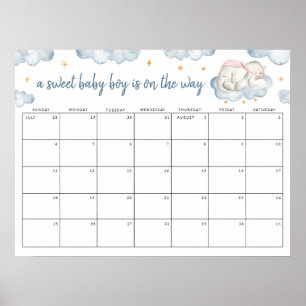 Sweet Baby Boy Geslacht Onthullen Guess de datum Poster
