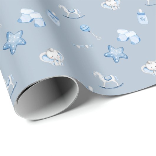 Sweet Baby Boy Gift Wrap Cadeaupapier (Rol Hoek)