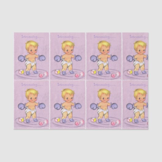 Sweet Baby Boy Tissuepapier (Voorkant)