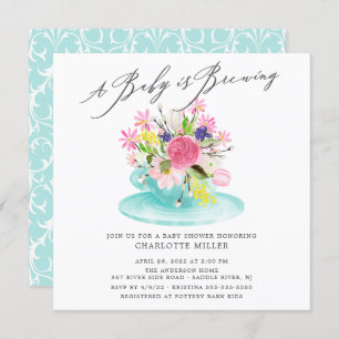 Sweet Baby Brewing Floral Baby Tea Kaart