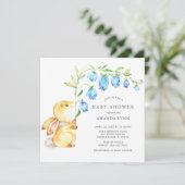 Sweet Baby Bunny Baby shower Invitation (Debout devant)