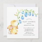 Sweet Baby Bunny Baby shower Invitation (Devant)