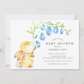 Sweet Baby Bunny Baby shower Invitation (Devant)