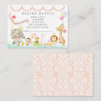 Sweet Baby Dieren Parade Luier Raffle Ticket